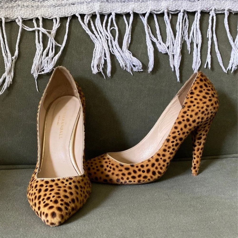 [LOEFFLER RANDALL] Cheetah Pony Hair Heels